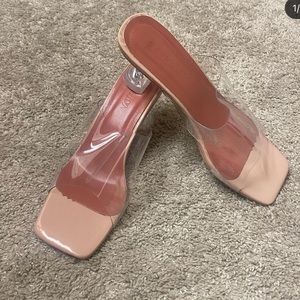 Acrylic Trendy Clear Heels 3” Height Size 8 | EUR39